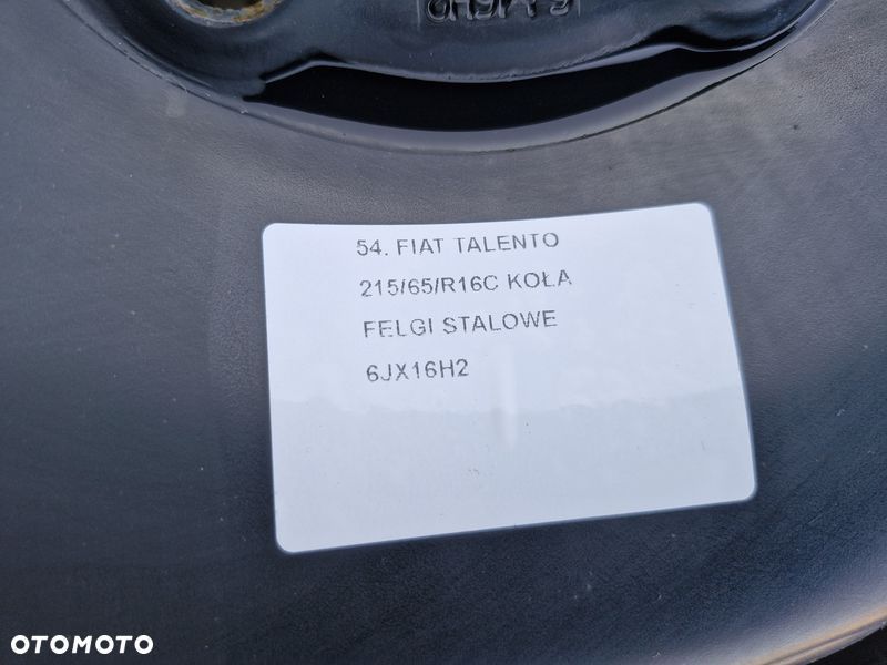 FIAT TALENTO 2 II VIVARO B TRAFIC 3 III FELGI STALOWE 16'' CALI 6J 5x114.3 - 2