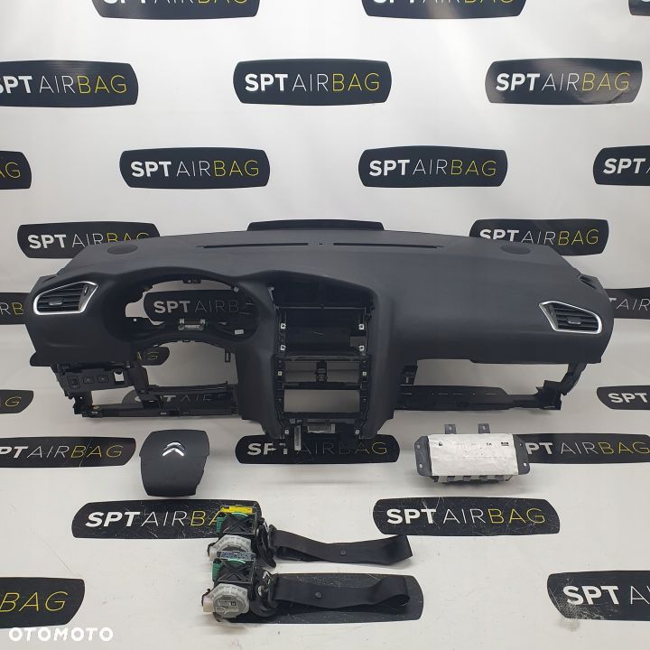 CITROEN C4 B7 DESKA ROZDZIELCZA KONSOLA KOKPIT PODUSZKI AIRBAG AIR BAG PASY KIT SET - 1