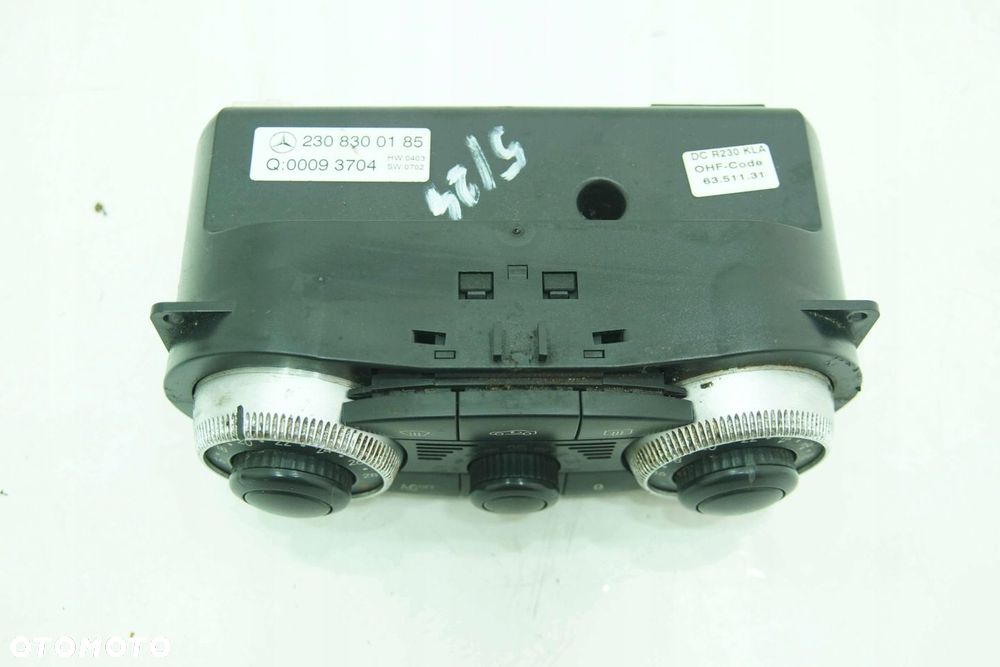 PANEL KLIMATYZACJI A2308300185 MERCEDES SL R230 - 4