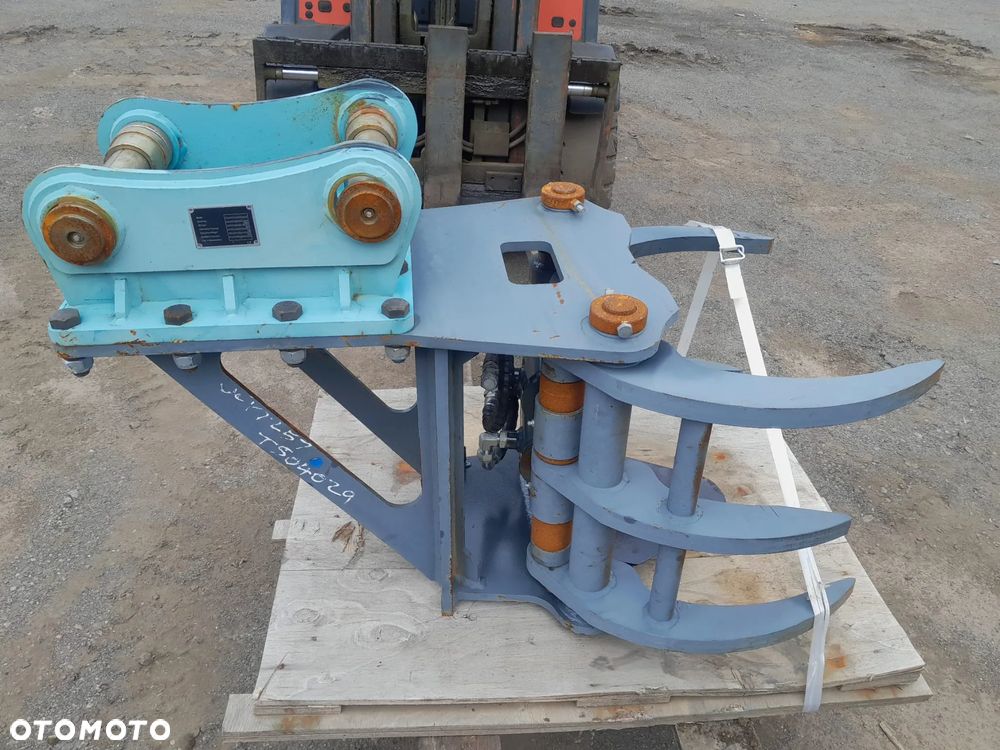 Hydrauliczna głowica ścinkowa 2 siłowniki nożyce do drzew chwytak do koparki - 4
