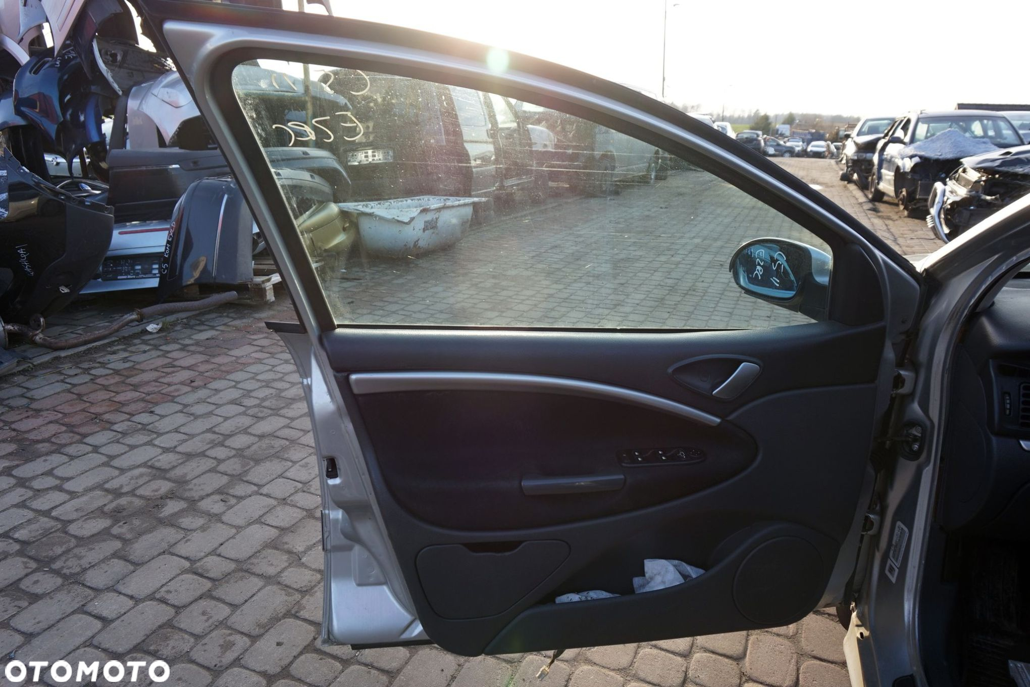DRZWI PRZEDNIE LEWE C5 II LIFT KOMBI EZRC  SREBRNY CITROEN 2004-2007 - 5