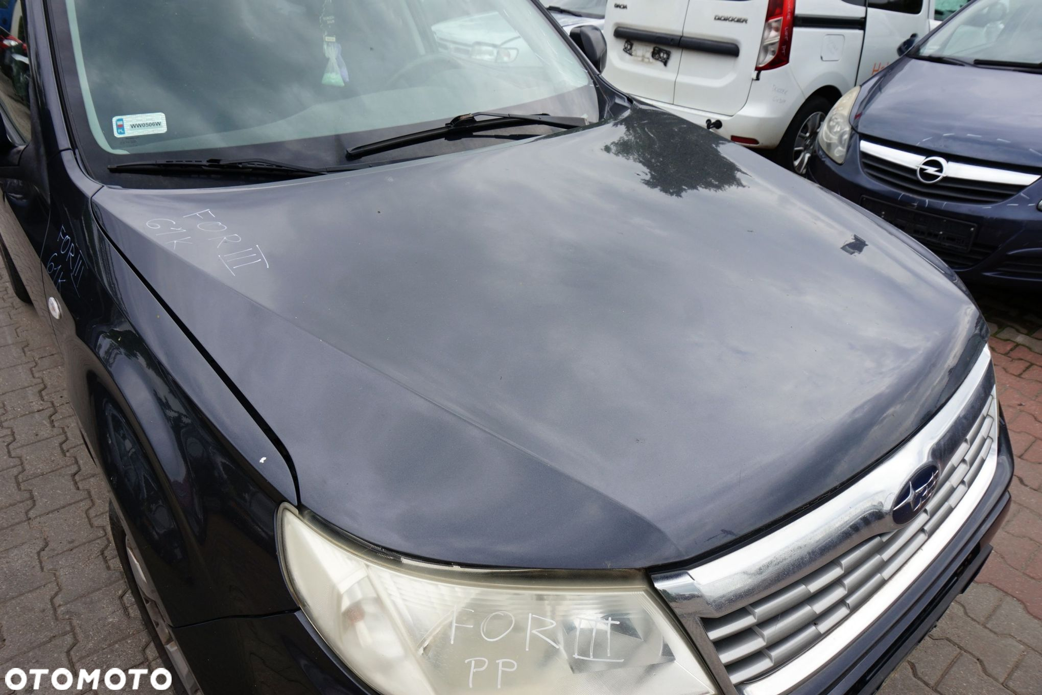 MASKA ZDERZAK BŁOTNIKI LAMPY FORESTER III SH 61K  SUBARU 2008-2013 SZARY PRZÓD KOMPLETNY - 3