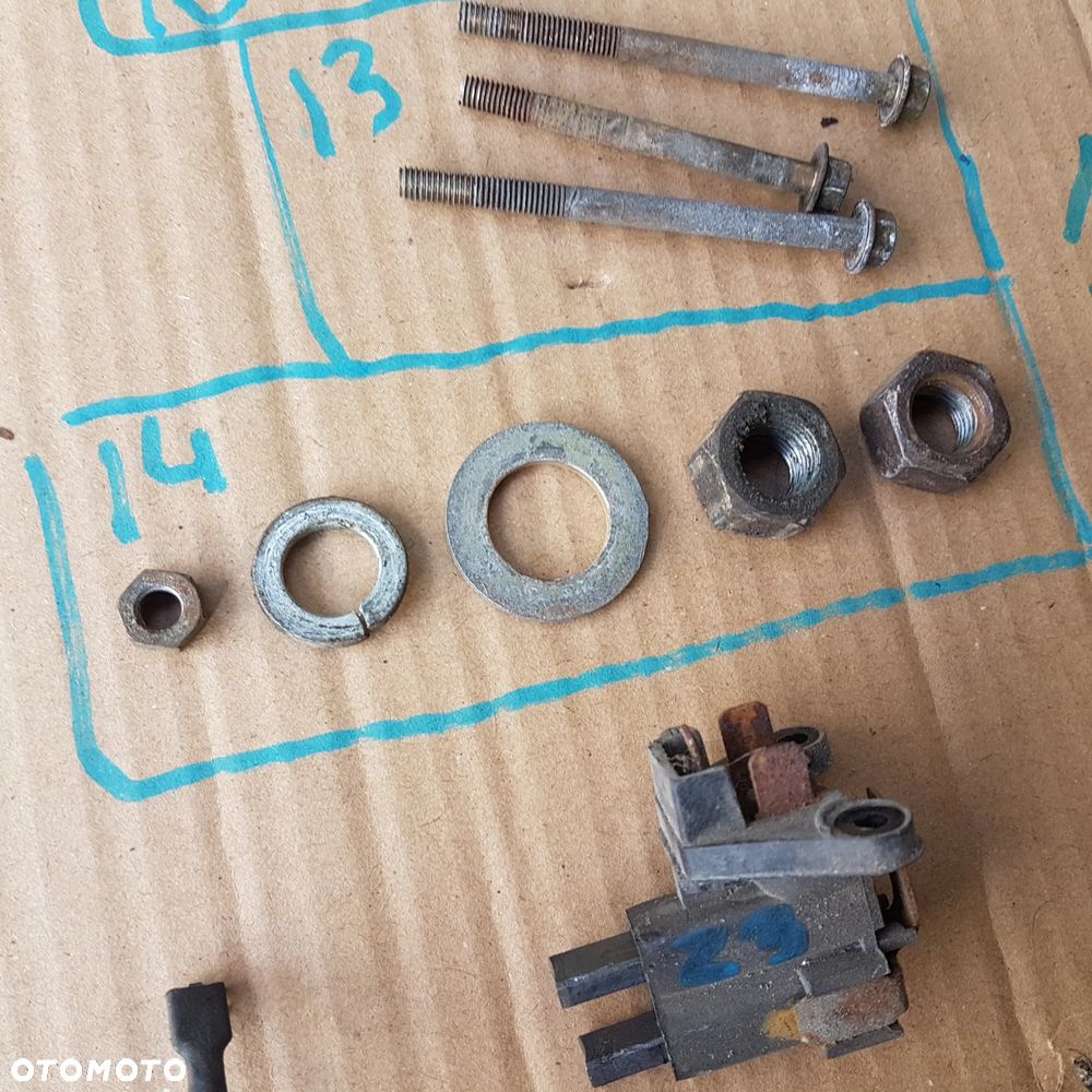 obudowa korpus mocowanie cewka diody wirnik szczotki z alternator fiat 126p maluch st fl el - 16