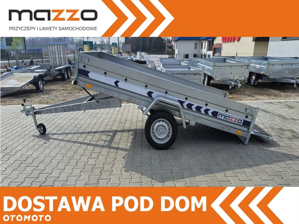 Niewiadów DOSTAWA 304x150x35 Przyczepa jednoosiowa na RESORZE BD7530YU! UCHYLNA SKRZYNIA ŁADUNKOWA, SPAWANA RAMA! - 1