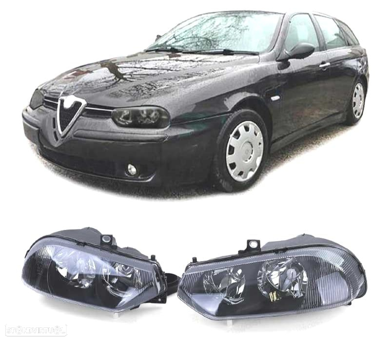 FAROIS PARA ALFA ROMEO 156 97-03 FONDO NEGRO - 4