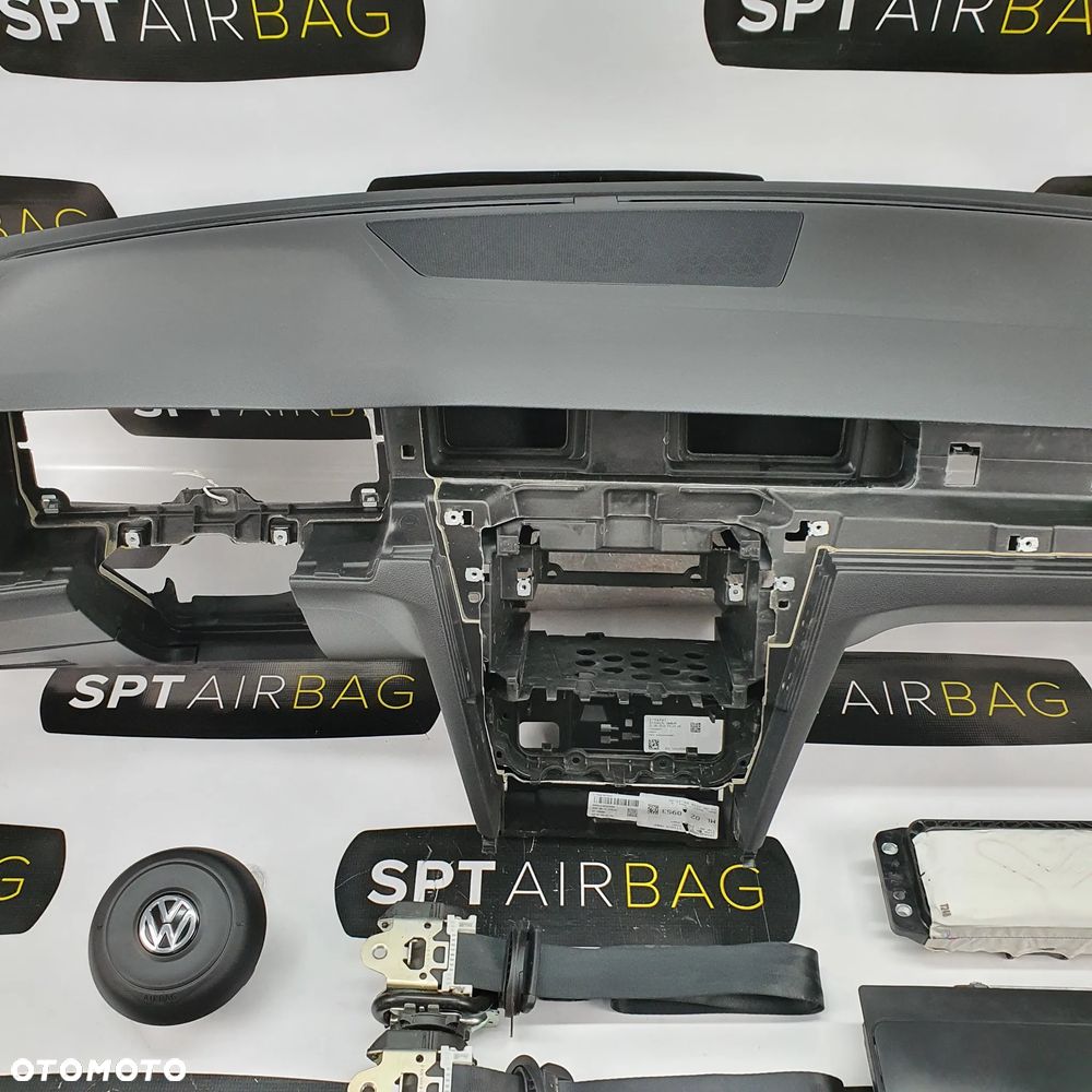 VW PASSAT B8 ARTEON DESKA ROZDZIELCZA KONSOLA KOKPIT PULPIT PODUSZKI AIRBAG AIR BAG PASY KIT SET - 3