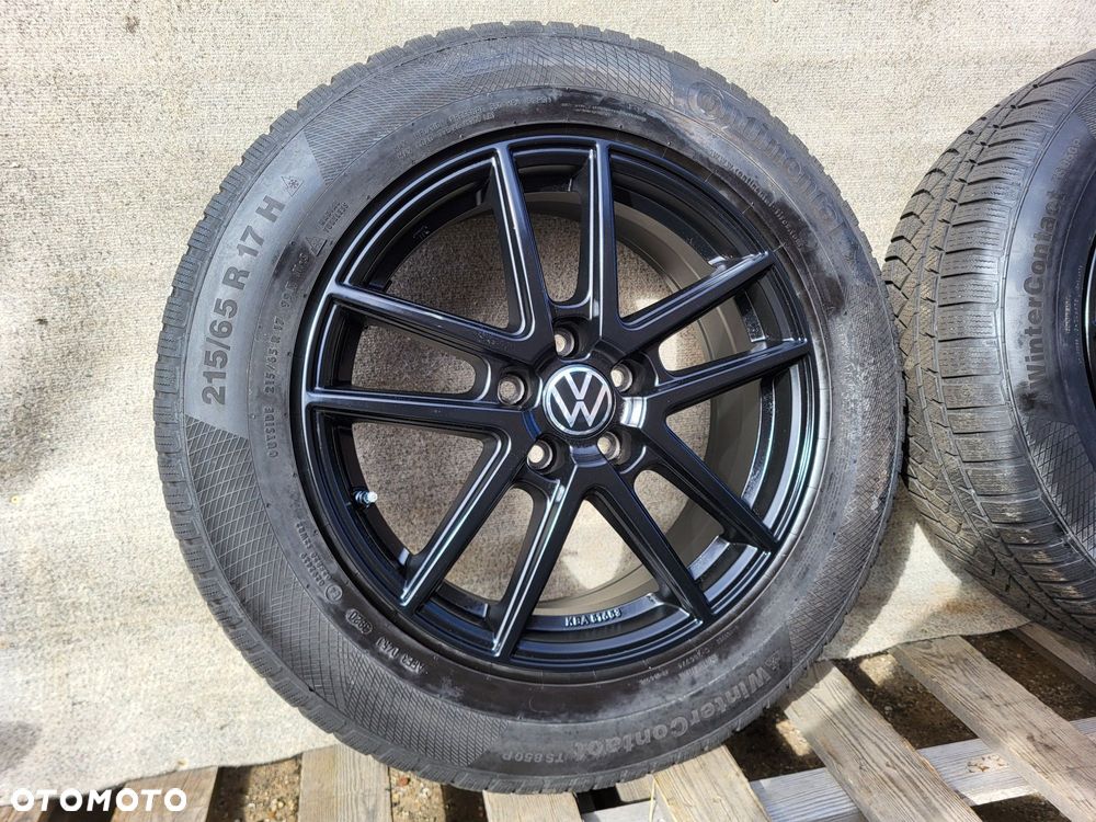[K338] Koła zimowe 17 Cali 5x112 Continental 215/65/17 5mm VW TIGUAN - 5