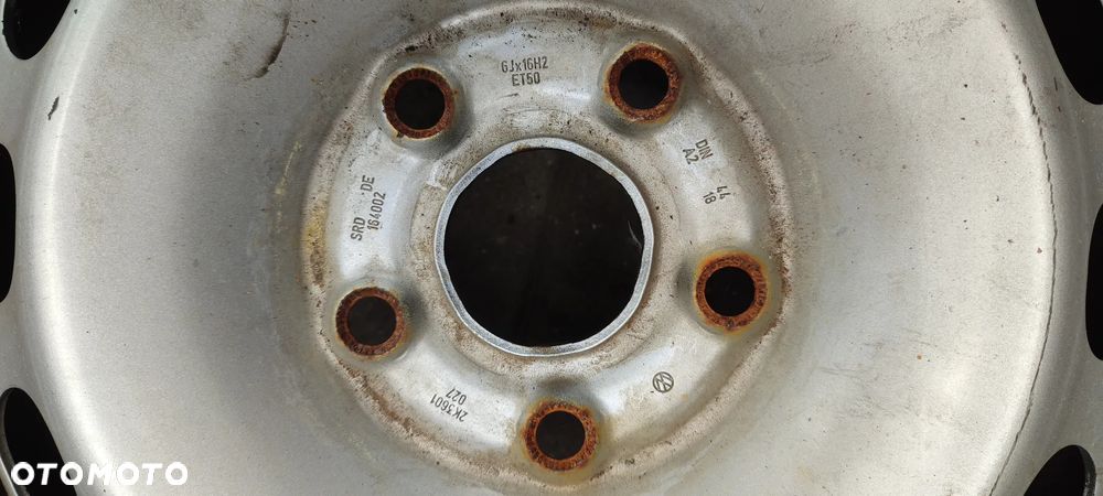 FELGI STALOWE 5x112 6Jx16 CALI ET50 VW  GOLF V VI VII TOURAN A38P SEAT LEON TOLEDO ALTEA SKODA OCTAVIA KOMPLET 4 SZTUKI - 6