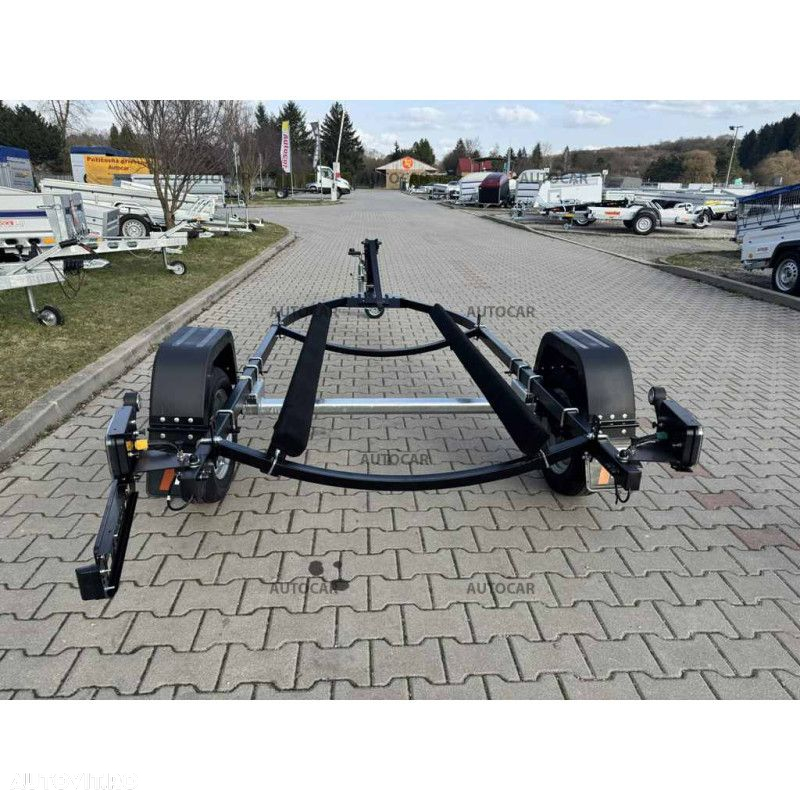 Autocar Remorca transport scuter nefranata cu o singura axa P750-skuter Lux - 8
