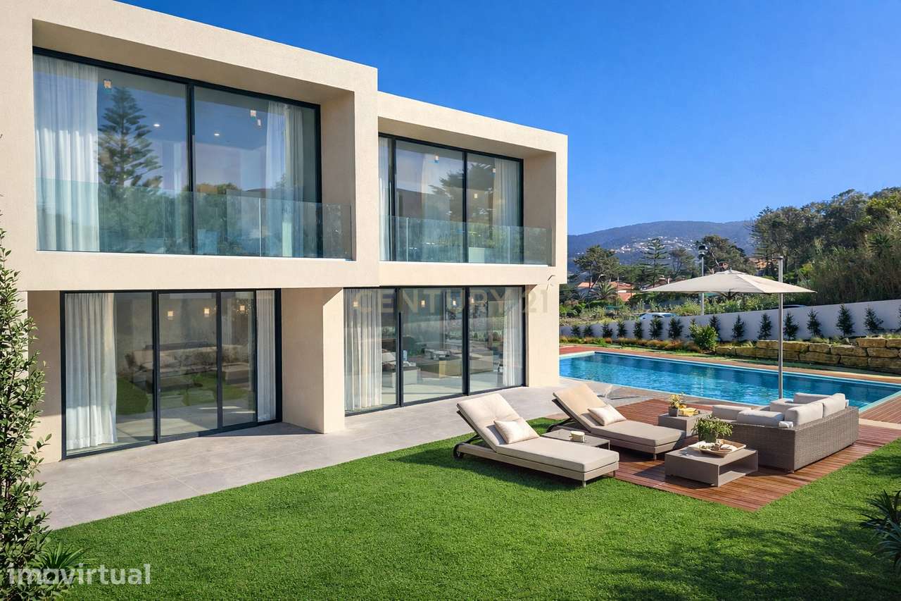 Moradia T5 de Luxo com Piscina e jardim, com Vista Panorâmica em Sintr - Grande imagem: 3/26