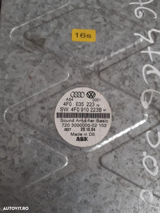 Unitate Navigatie Amplificator Audio Audi A6 4F C6 An 2005/2010 - 8