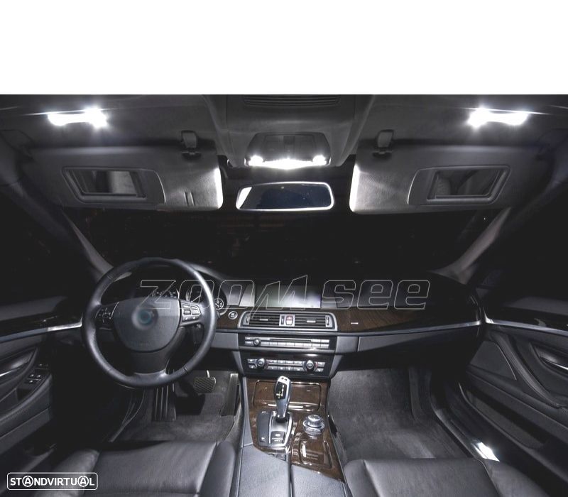 KIT COMPLETO DE 31 LÂMPADAS LED INTERIOR PARA BMW SERIE 7 F01 F02 740LI 750I 760LI 750LI XDRIVE ACT - 3