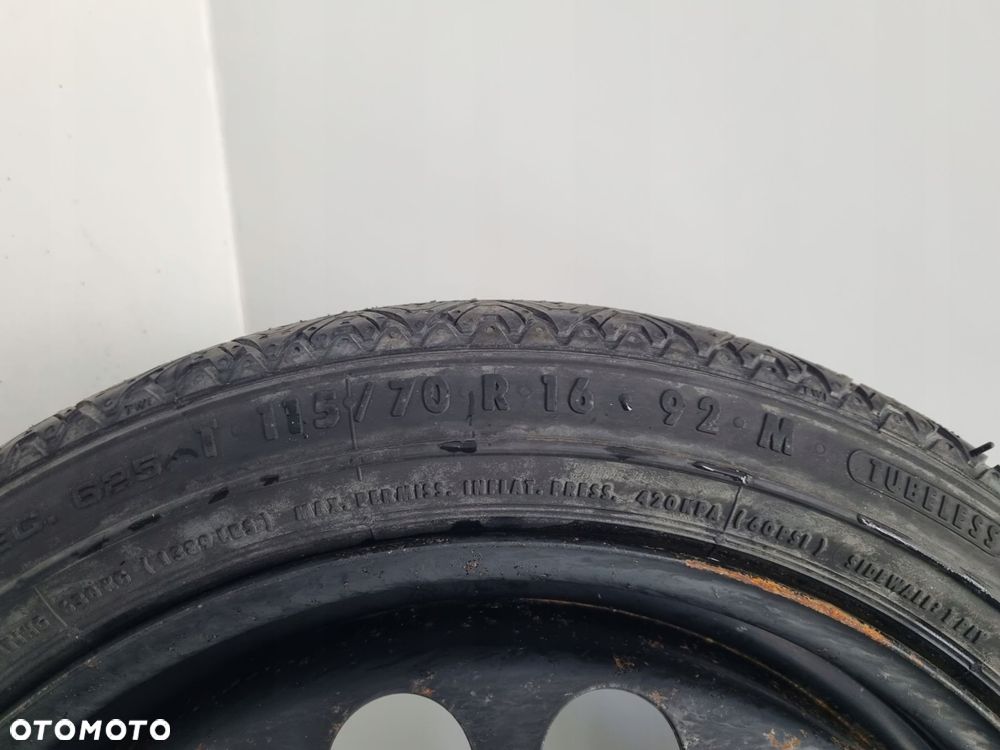 KOŁO DOJAZDOWE Opel Vectra C Astra H 115/70 R16 2160132 5x110 dojazdówka - 6