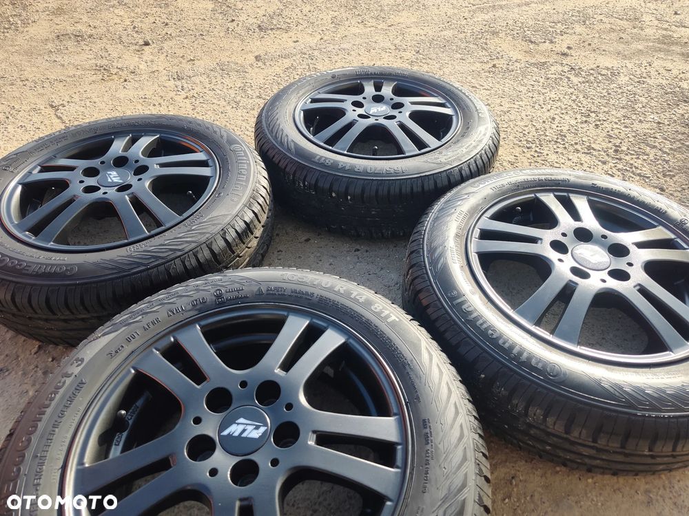 5x100 Felgi Aluminiowe Alufelgi 14 Koła Letnie Lato SKODA FABIA PRAKTIK ROOMSTER RAPID SEAT IBIZA CORDOBA TOLEDO IV 4 VW FOX POLO Legnica ALU-RAD 165/70 6,5mm - 4