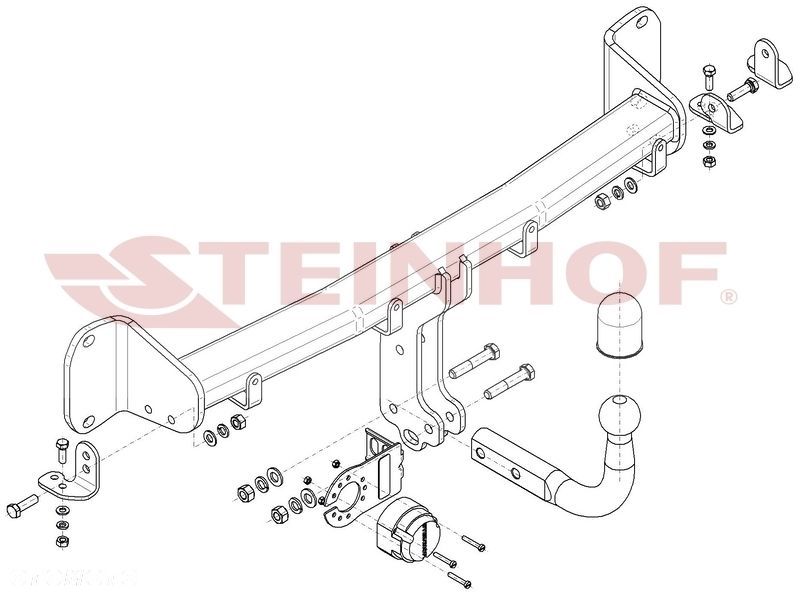 Hak holowniczy + MODUŁ 7PIN do BMW SERIA 5 G30 Sedan G31 Touring - 2