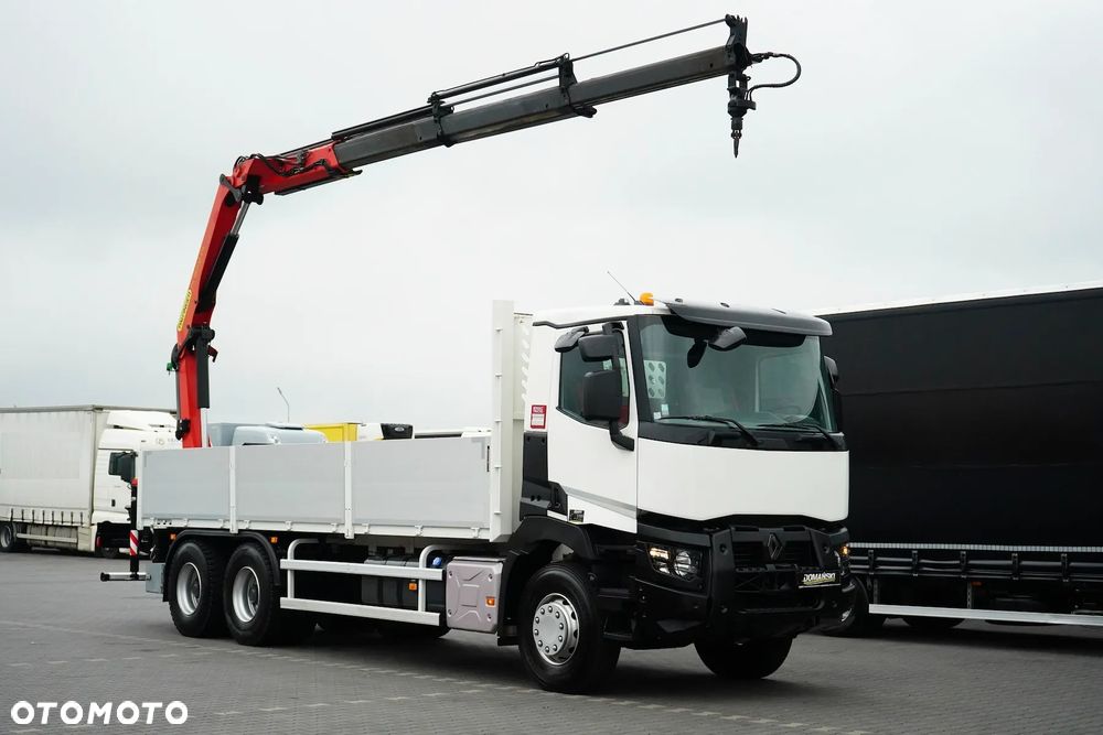 Renault C 380 / 6 X 4 / SKRZYNIOWY + HDS / PALFINGER PK 18002 / PILOT / ROTATOR - 2