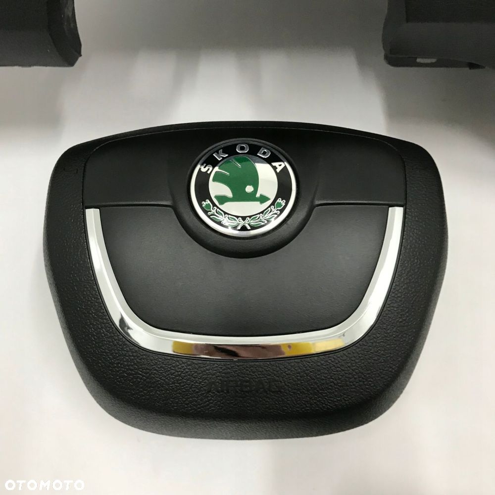 SKODA CITIGO DESKA ROZDZIELCZA KONSOLA KOKPIT PULPIT PODUSZKI AIRBAG AIR BAG PASY KIT SET - 4