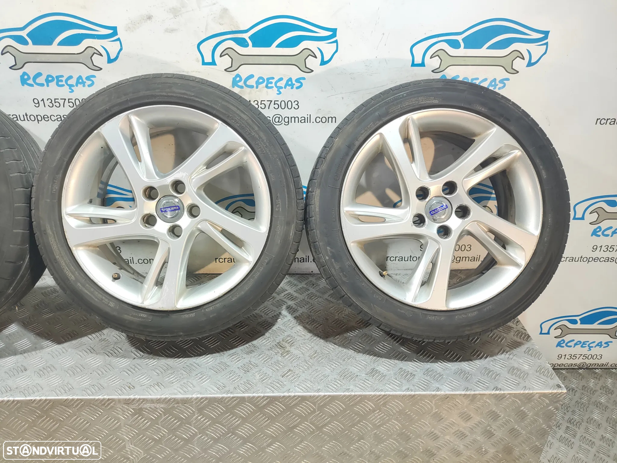 Conjunto Jantes 17 Originais Volvo V50 7J ET52 5x108 - 4