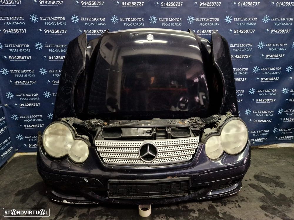 Frente completa usada MERCEDES CLASS C W203 SPORT COUPE 220 CDI capot parachoques oticas guarda lamas radiador - 3