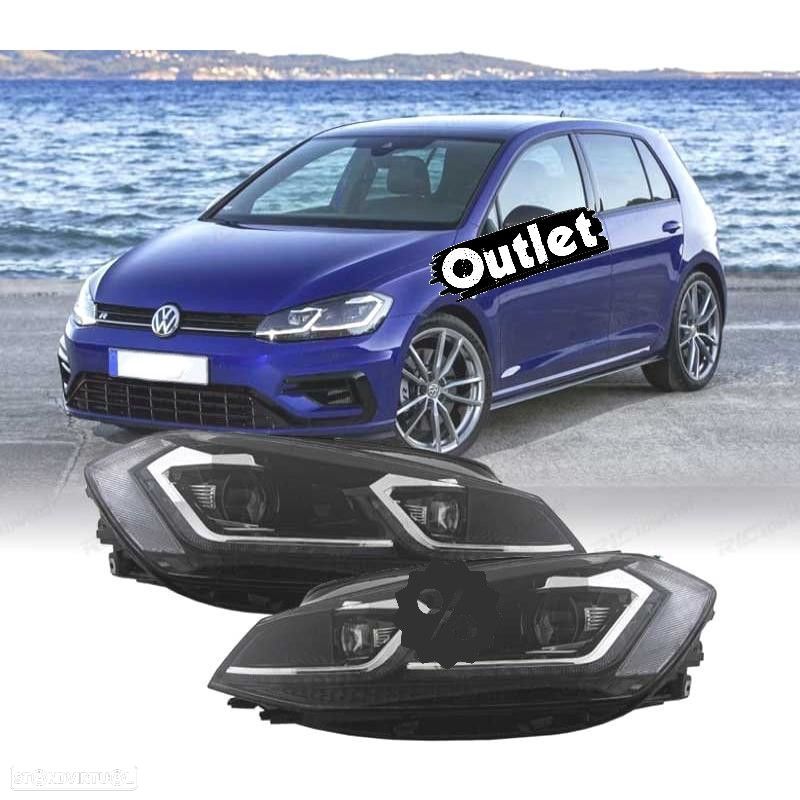 R012847C1 FAROL ESQ FULL LED DINÂMICO VOLKSWAGEN VW GOLF 7.5 17-19 LOOK R LINE - 1