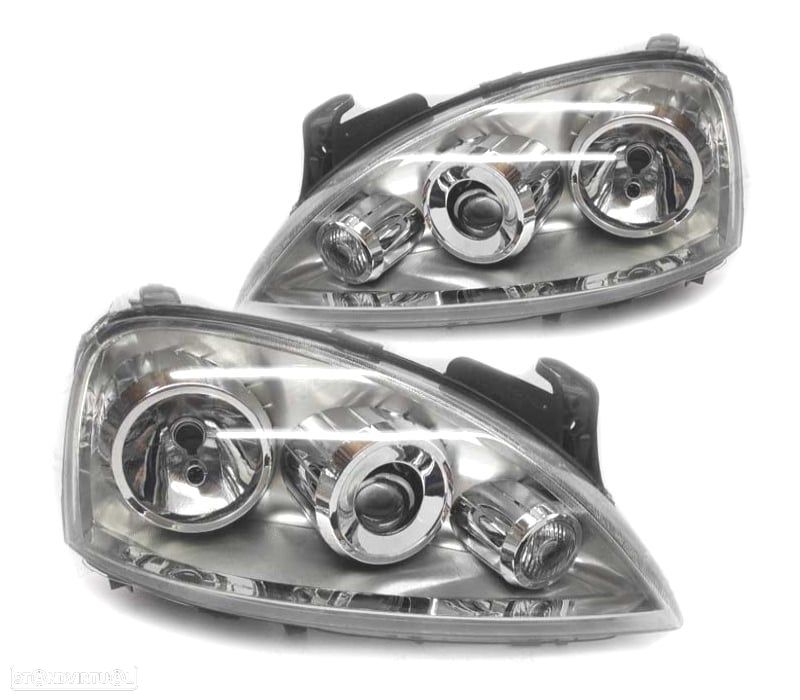 FARÓIS OPTICAS PARA OPEL CORSA C 03-06 ZKW - 1