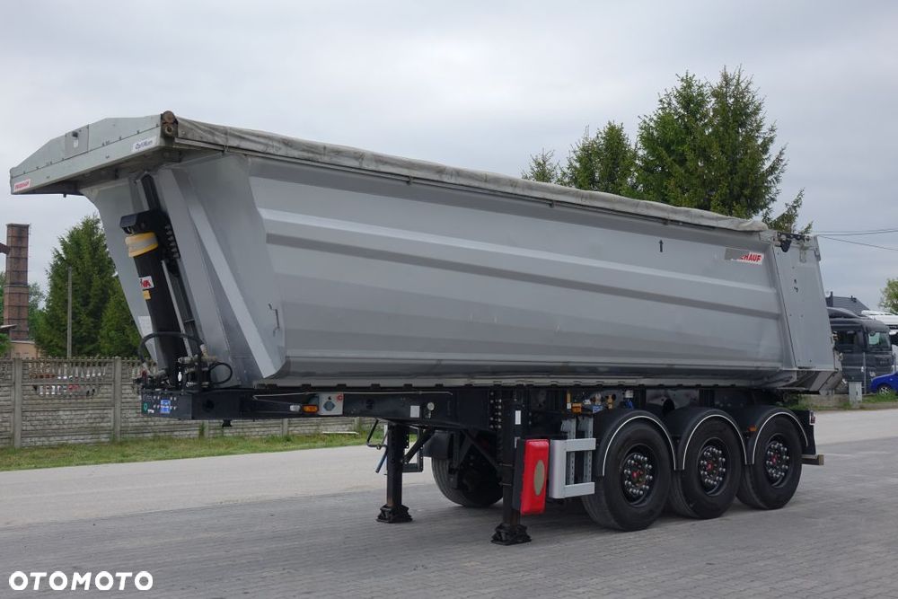 Fruehauf WYWROTKA 28m3 / OSIE SAF / OŚ PODNOSZONA / HYDROKLAPA / SZYBER ZBOŻOWY / ELEKTRYCZNA PLANDEKA - 1