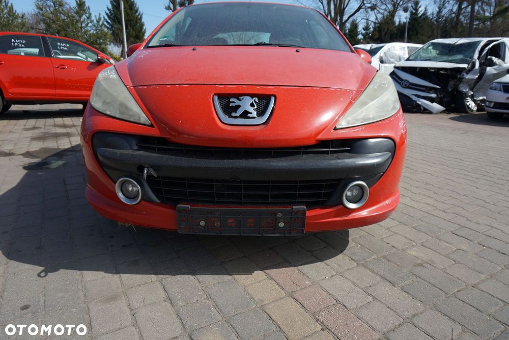 MASKA ZDERZAK BŁOTNIKI LAMPY 207  KKNB  PEUGEOT 2006-2009 CZERWONY PRZÓD KOMPLETNY - 26