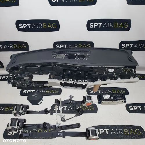 VW PASSAT B9 DESKA ROZDZIELCZA KONSOLA KOKPIT DWUKOLOROWA PULPIT PODUSZKI AIRBAG AIR BAG PASY KIT SET - 1