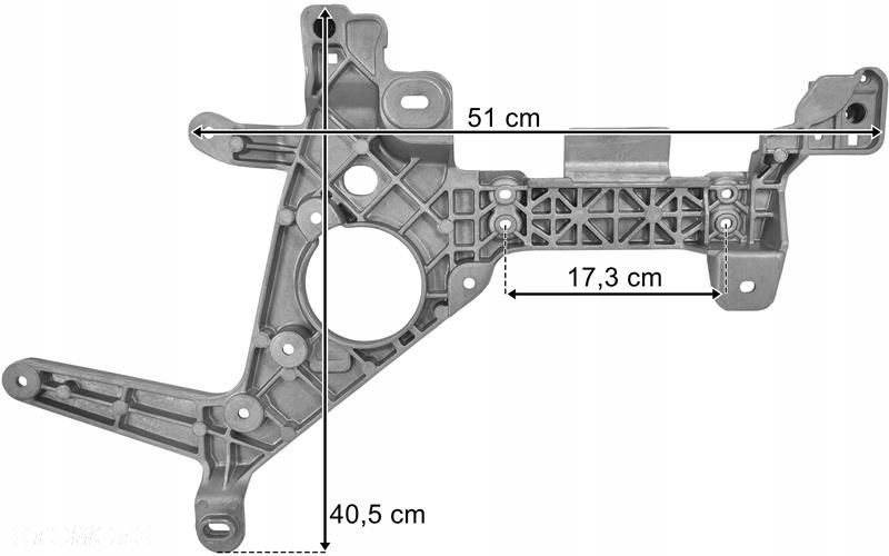 mercedes actros mp4 mp5 wspornik zderzaka lewy mocowanie 9608801065 - 3