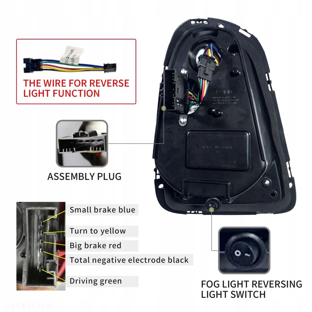 Lampy tyl kpl Vland Full Led Union Tuning Black Mini Cooper r56 r57 r58 r59 - 10