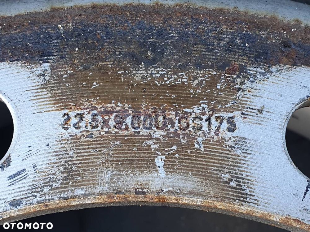 KOŁA FELGI OPONY TYŁ KOMPLET 315 70 22.5 DAF XF 106 STALOWE - 12