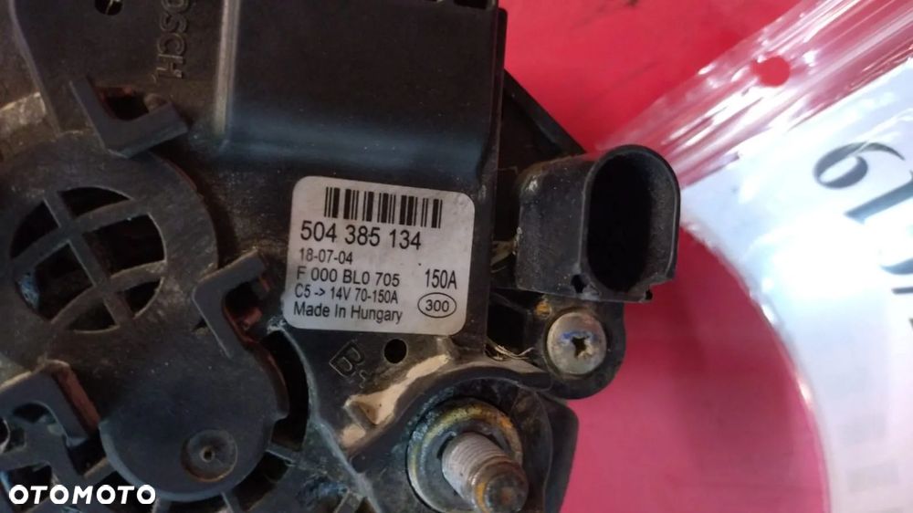 ALTERNATOR 150A FIAT DUCATO IVECO DAILY 06- 504385134 NO 925/019 - 3