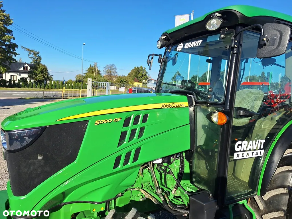 John Deere JD 5090 GF, ciągnik sadowniczy, ogrodniczy, 90 KM 4-cyl, I-szy właściciel - 12