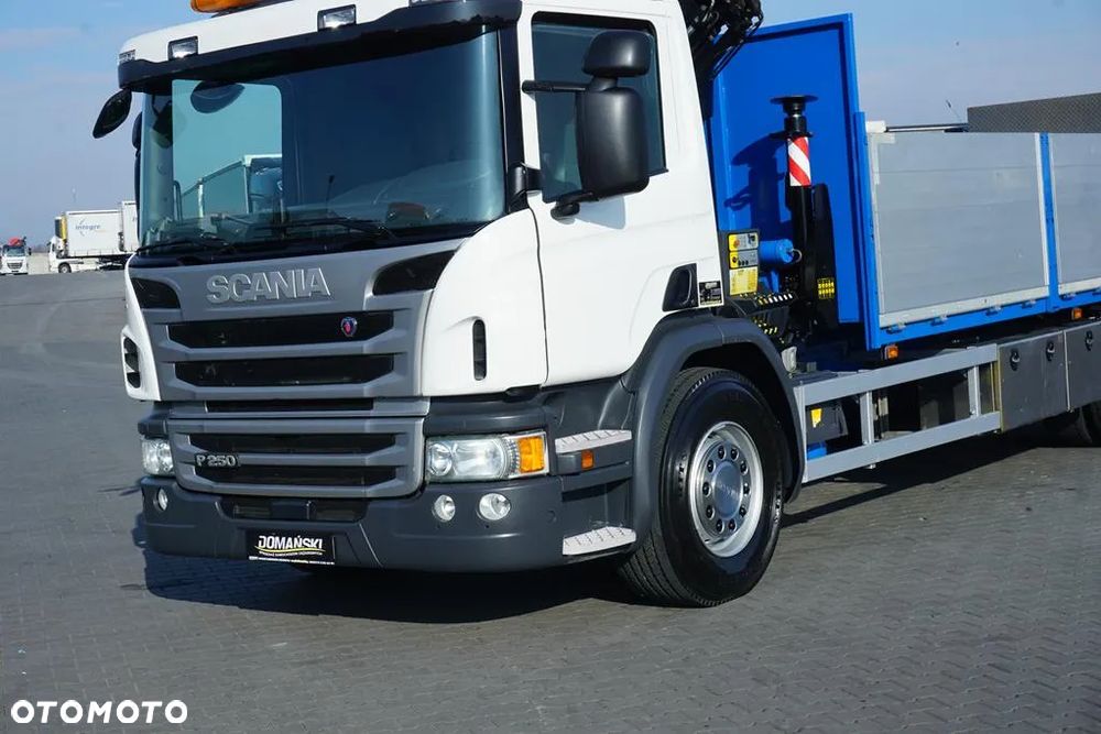 Scania / P 250 / ACC / SKRZYNIOWY + HDS + WINDA / PALFINGER PK 12 002 - EH B / WYSIĘG 10 M - 20