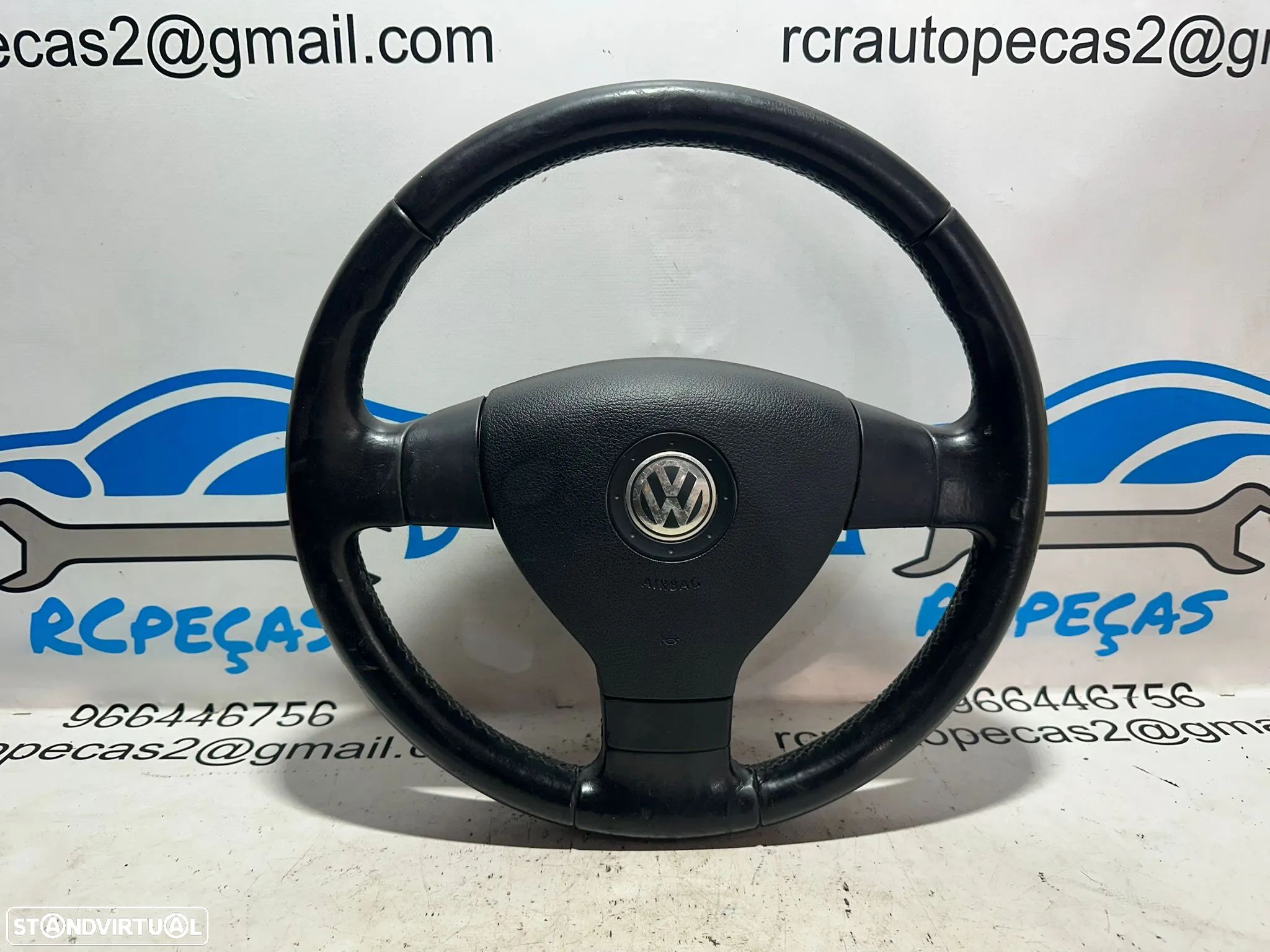 Volante Pele Original VW Volkswagen Golf 5 MK5 1K 1M0419091M - 1