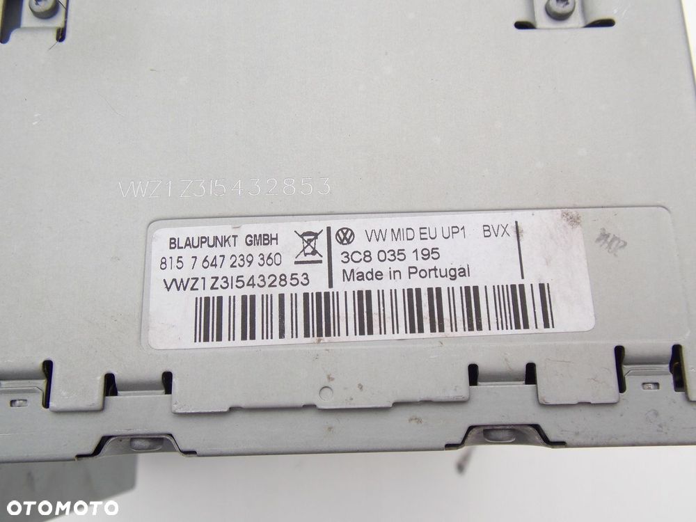 radio nawigacja passat b6 b7 cc golf vi touran tiguan 3c8035195 - 4