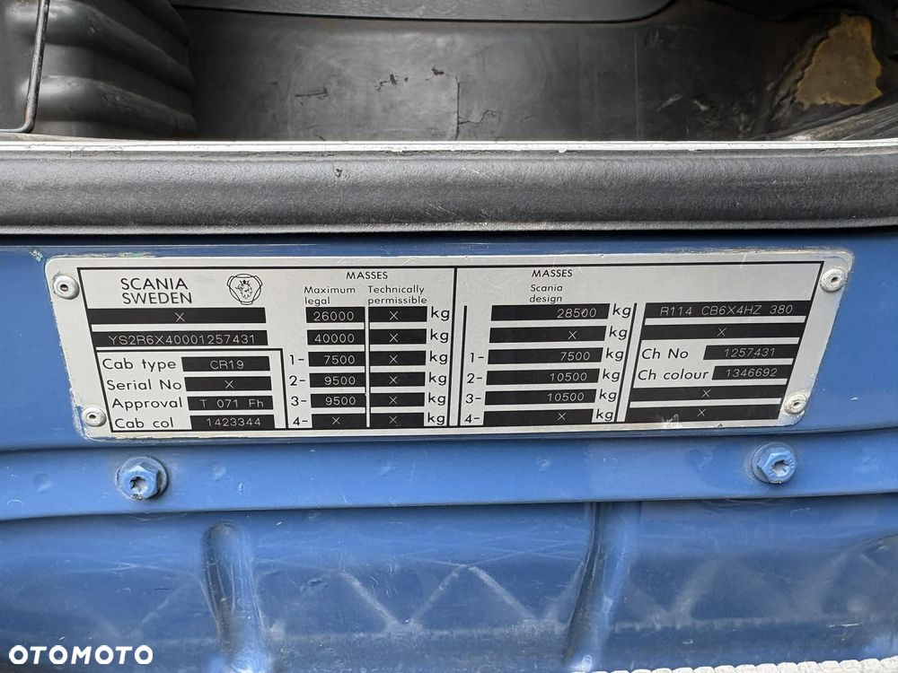 Scania 114 380 6x4 WYWROTKA MEILLER KIPPER - 12