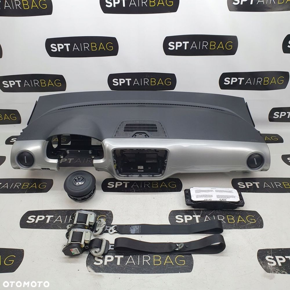 VW UP! UP DESKA ROZDZIELCZA KONSOLA KOKPIT PULPIT PODUSZKI AIRBAG AIR BAG PASY KIT SET - 1