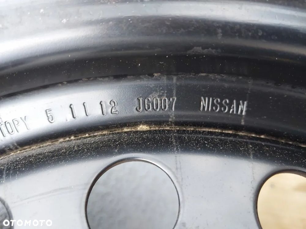 Felga Stalowa R16 5x114.3 J16x6.5JJ Koło Zapasowe Nissan X-Trail T31 2007-2013 - 3