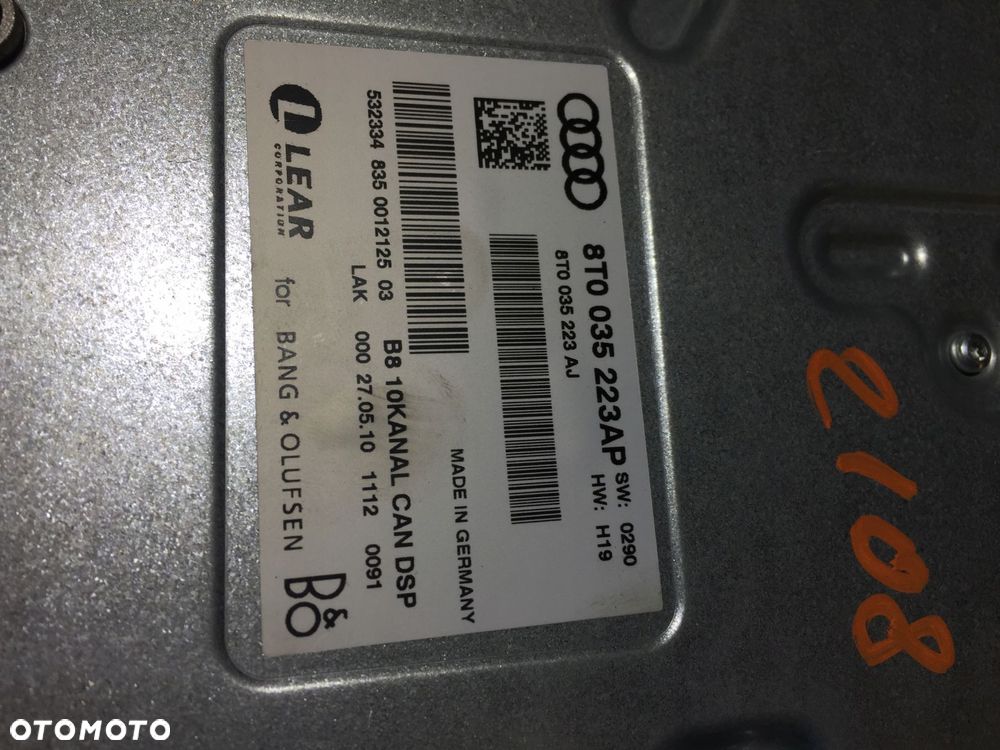 a4 b8 a5 8t wzmacniacz bang olufsen 8t0035223ap - 6