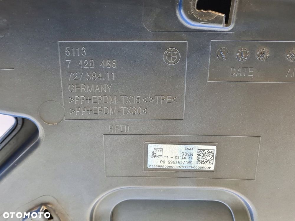 BLENDA KLAPY TYŁ BMW X2 F39 21r 7428466 - 7