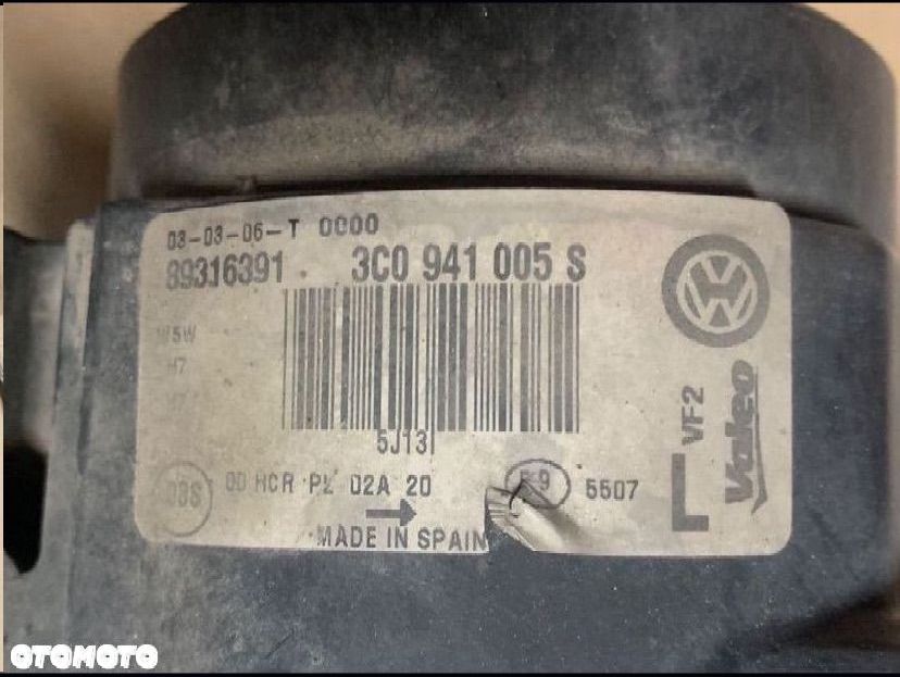3C0941005 reflektor lampa lewa przód przednia vw passat b6 - 6