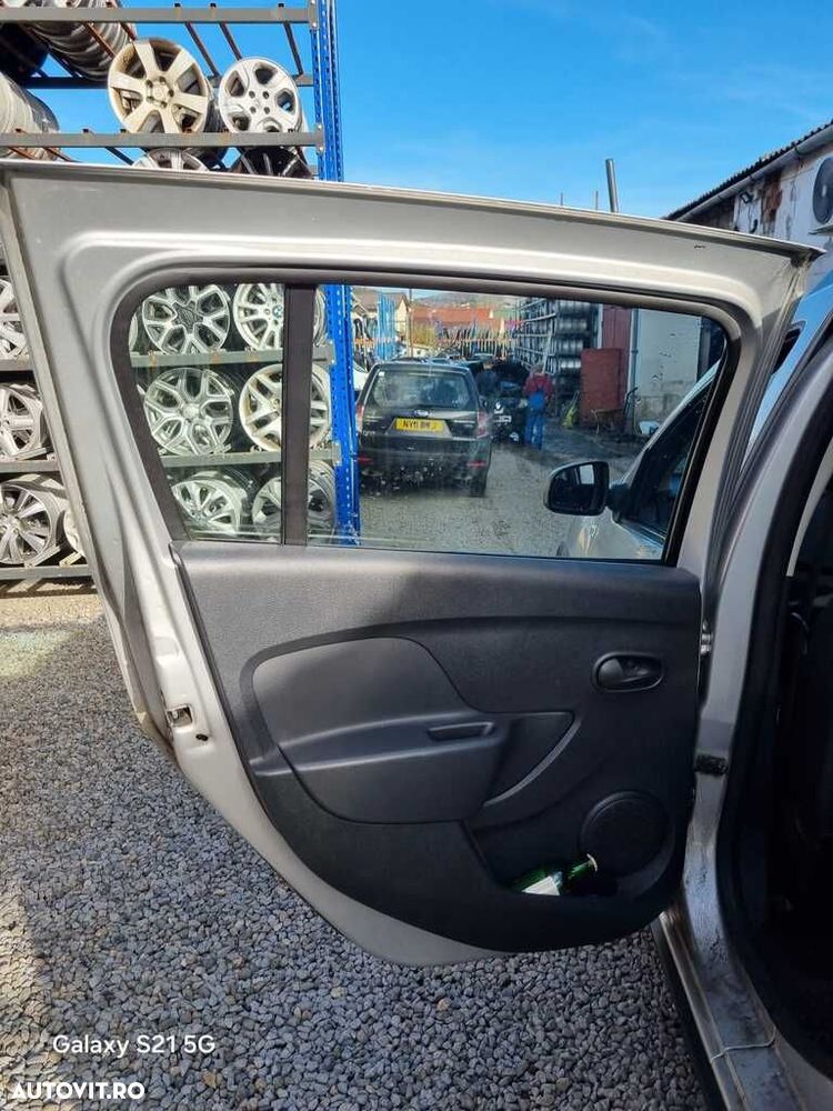 Usa Stanga Spate Dacia Sandero 2 Stepway 2012 - 2016 SUV 4 Usi PLATINUM SILVER Ted69 ... - 2