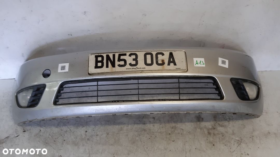 + ZDERZAK PRZÓD PRZEDNI DO FORD FIESTA MK.6 6 VI SREBRNY 62 HALOGENY - 1