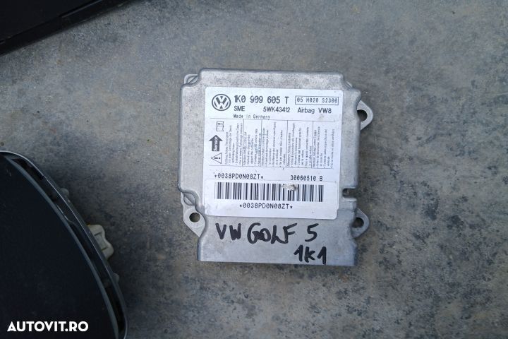 Kit airbag cu plansa de bord 1K0909605T 1K3857706D 5M1857705B 1K09096 - 6