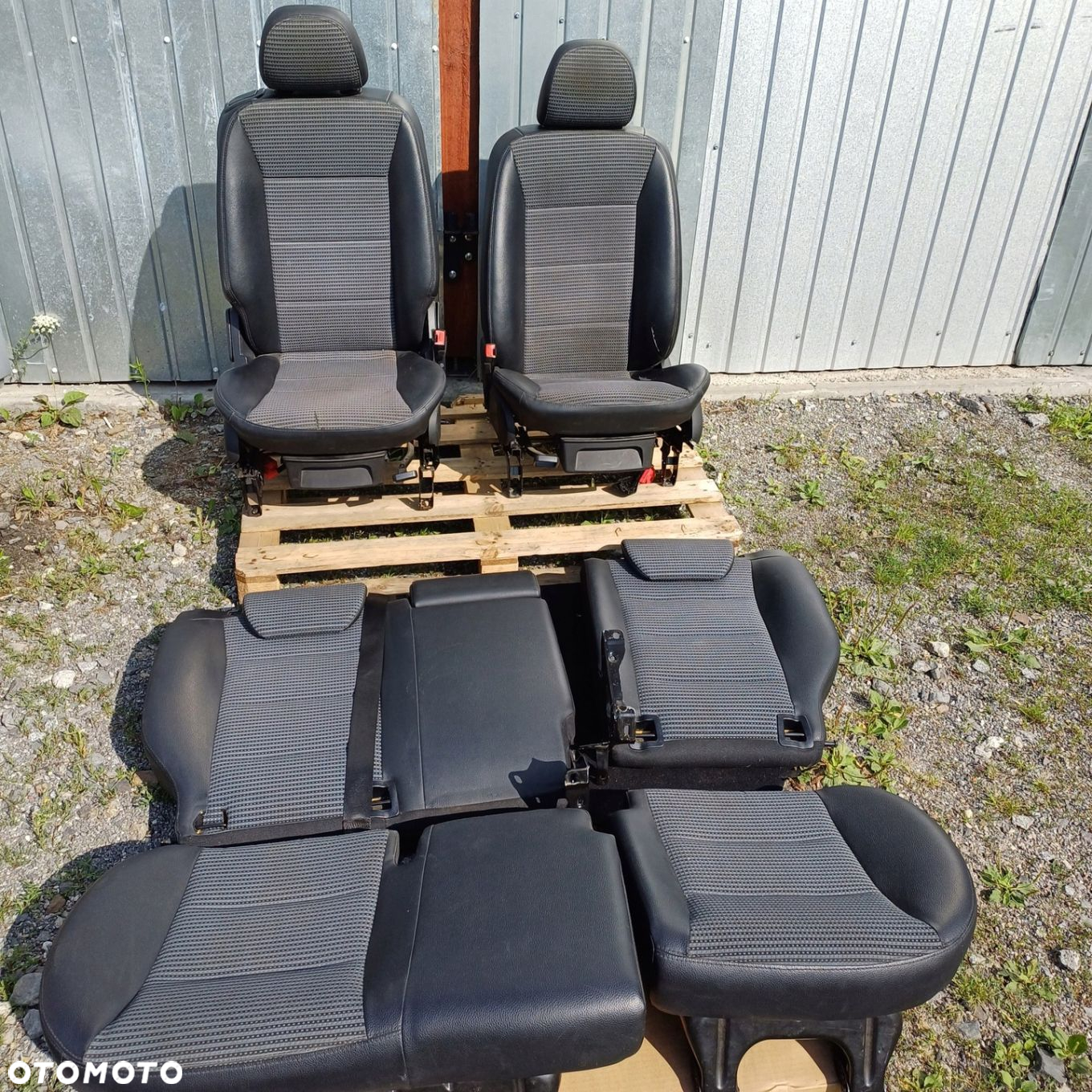 MERCEDES B-KLASA W245 FOTELE KANAPA PÓŁSKÓRA KOMPLET - 2
