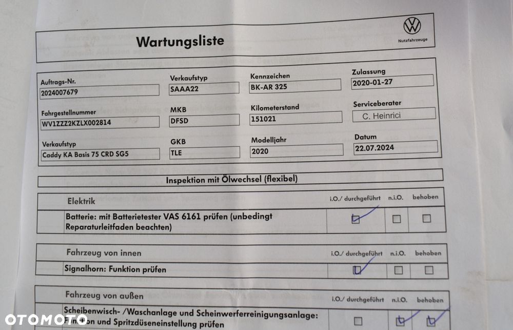 Volkswagen VW CADDY 2.0TDI - 30