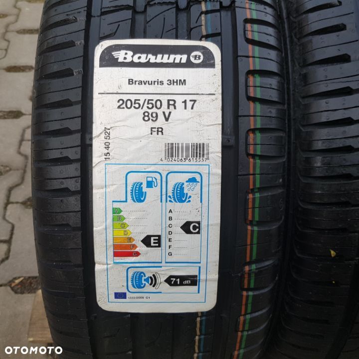 4x 205/50R17 Barum Bravuris 3HM Komplet opon letnich Poznań - 2