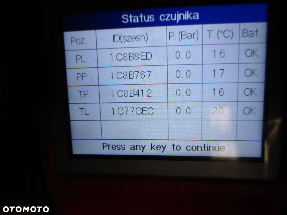 CZUJNIKI CIŚNIENIA POWIETRZA TPMS MERCEDES A B KLASA KLASSE CLA C117 - 3