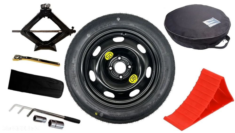 Koło dojazdowe do OPEL MOKKA II B MOKKA-e (2020-obecnie) 125/85R16 + ZESTAW - 2